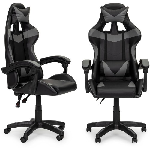 Bucket gaming chair office chair with adjustment and cushions