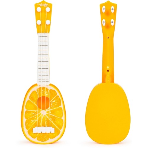 Ukulele gitara dla dzieci cztery struny pomarańcz