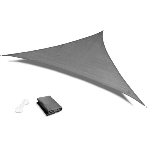 ModernHome 3x3x3m waterproof canopy sunshade sail - gray