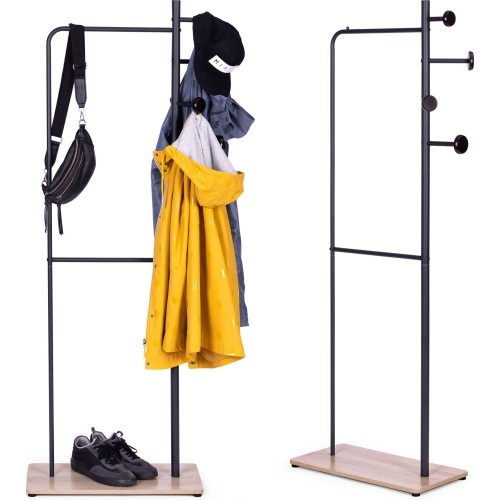 Floor Standing Clothes Hanger Shoe Shelf