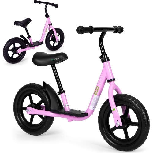 Bicycle cross-country bicycle with platform for children ride EVA wheels ECOTOYS pink