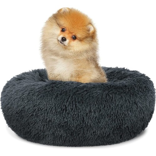 Universal plush dog bed for Dog Cat S 40cm - dark grey