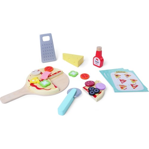 Wooden Pizza Oven Counter With Accessories Eco Toys