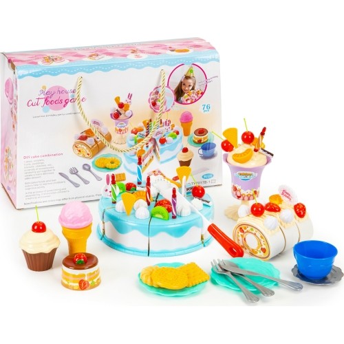 Birthday Party Cake Cutting Set, 76 Pcs.