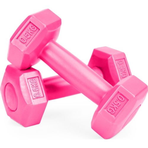 Fitness Dumbbells Set ModernHOME, Pink, 2 x 0.5 kg