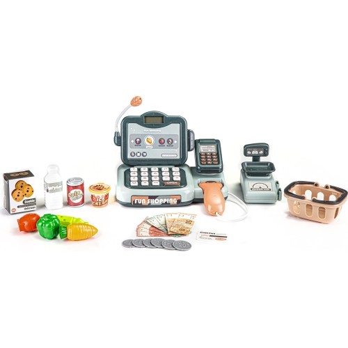 Cash register, products, scanner, calculator, sounds EcoToys