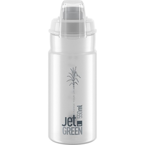 Elite Bottle Jet Green+ Clear Grey Logo 550ml