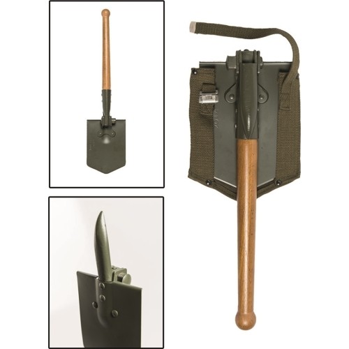 GERMAN FOLDING SHOVEL WITH POUCH