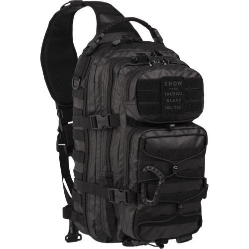 TACTICAL BLACK ONE STRAP ASSAULT PACK LARGE