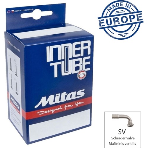 Bicycle Tube Mitas, 6x1 1/4 SV 90/17°