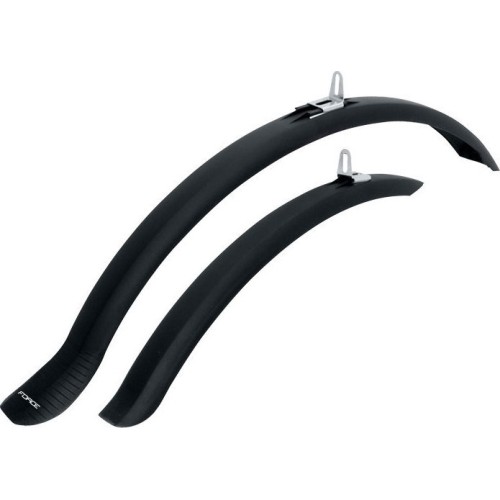 Bicycle Fenders Set Force, 26-28", Long, Plastic, Black