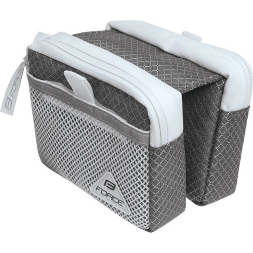 Bicycle Frame Bag Force Frame, Grey/White, 1l