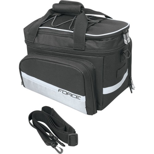 Bicycle Bag on Rack FORCE LARGE, Black, 20l