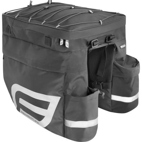 Sakwa rowerowa FORCE Adventure, czarna, 32l