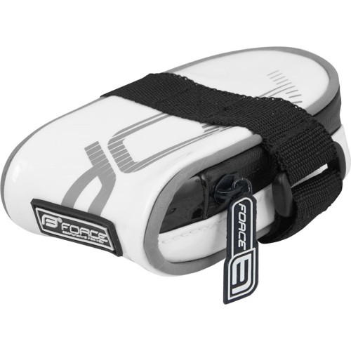 Koszyk rowerowy FORCE Ride Minipac, system Velcro, biały