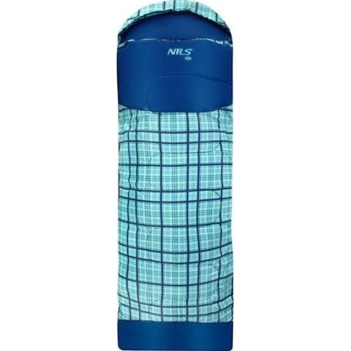 NC2009 BLUE CHEQUERED SLEEPING BAG NILS CAMP