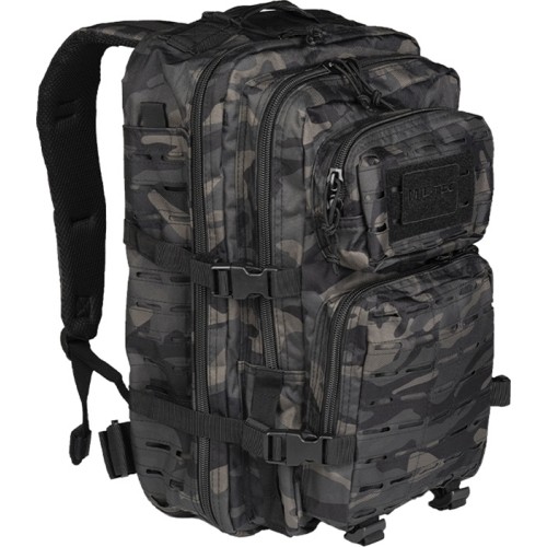 DARK CAMO LASER CUT ASSAULT BACKPACK LG