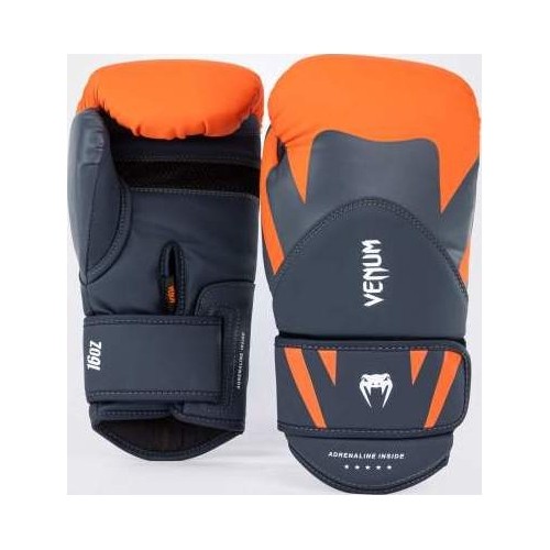 Venum Challenger 4.0 Boxing Gloves - Orange/Navy Blue