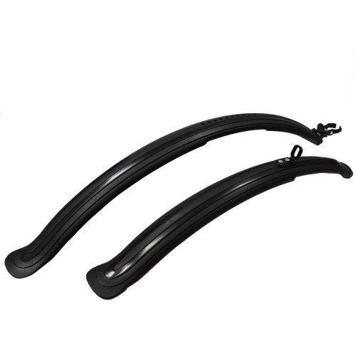 Mudguards for 24-26" wheels, set, plastic (black)