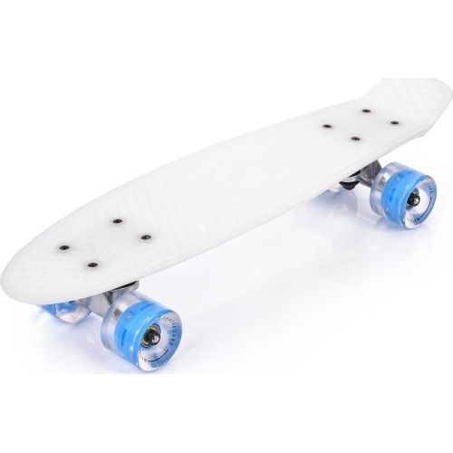 Plastic skateboard  with led wheels transparent