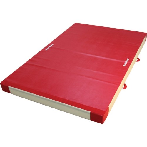 SAFETY MAT FOR APPARATUS LANDING - DUAL DENSITY - PVC COVER - WITH ATTACHMENT STRIPS - 300 x 200 x 20 cm