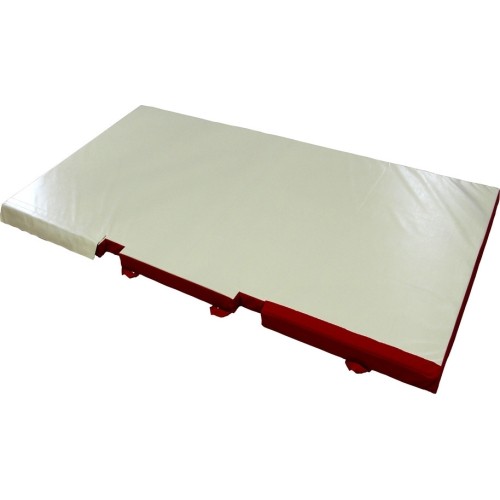 CUSTOM LANDING MAT FOR POMMEL HORSE - WITH BASE CUT-OUTS - 400 x 200 x 10 cm