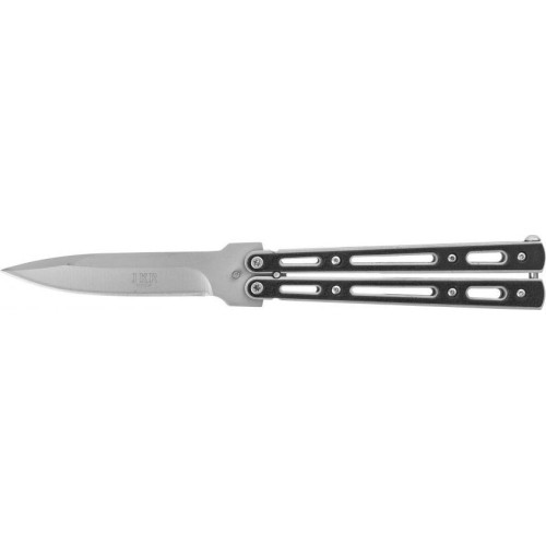 Joker JKR200 butterfly knife silver and black