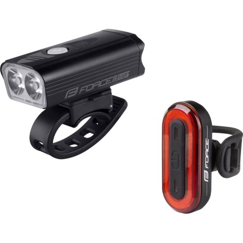 Headlight set FORCE DIVER ARC USB