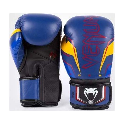 Venum Elite Evo Boxing Gloves - Blue/Yellow