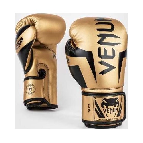 Venum Elite Boxing Gloves - Gold/Black