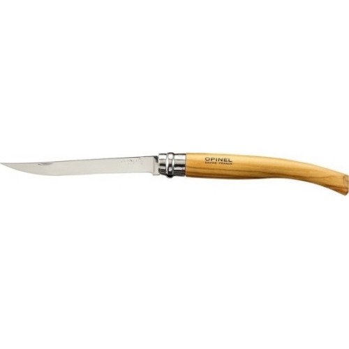 Opinel pocket knife with thin blade No.12 Olive wood handle