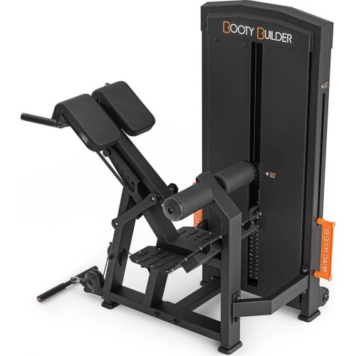 Machine for training lower back muscles and buttocks with BB Back Extention stack - Booty Builder