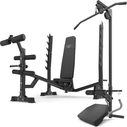 Set MS41_2.0 | adjustable bench with stands and negative slant + prayer bar + press + lift - Marbo Sport