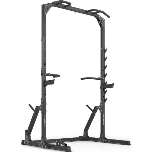 Half-rack cage (pull-up bar with stands and handrails + landmine handle) MS-U115 2.0 - Marbo Sport