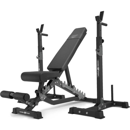 Set MS34_2.0 | double-sided bench + multilevel stands (2 pieces) for barbells with assistance - Marbo Sport