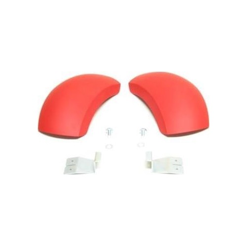 Mudguards front red