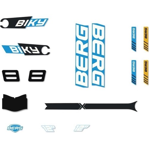 Biky - Sticker set Cross Blue Handbrake