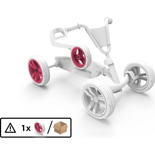 Wheel 9x2 - Pink/White Rear