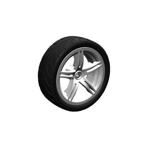 Wheel silver 4.30/150-12 slick right