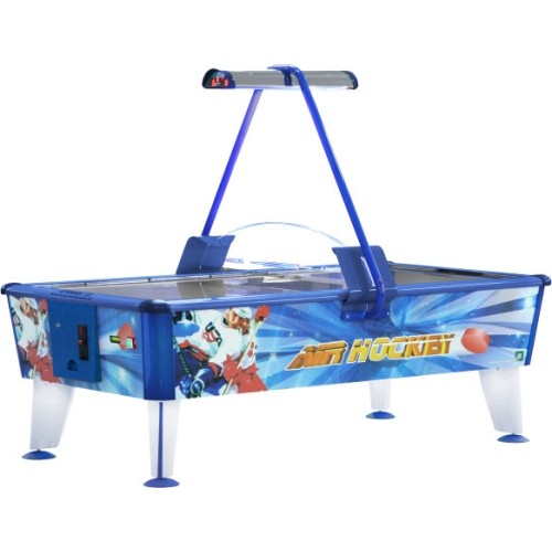 Airhockey Gold, 238x128x81 cm, blue-white, for commercial use, Coin Validator not included