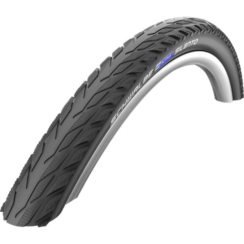 Padanga Schwalbe 700x40 (42-622) SILENTO juoda/atspindinti juostelė