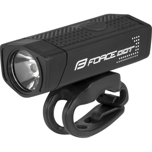 Lampka przednia FORCE Dot 300LM USB (czarna)