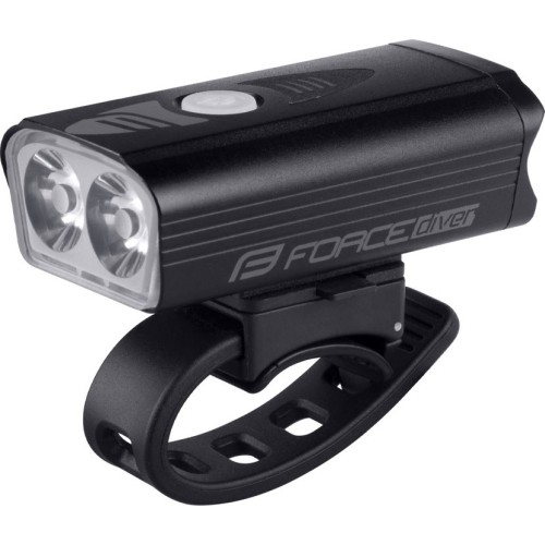 Front Cycling Light Force Diver, 900LM, USB, Black