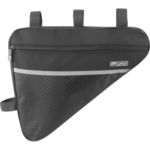 Triangular Bicycle Frame Bag Force Large Eco, Black, 2.5l