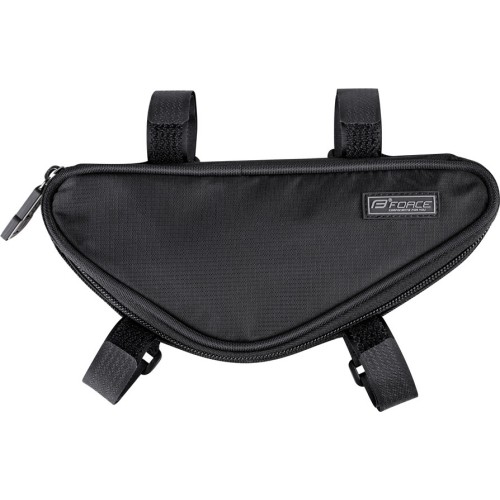 Bicycle Frame Bag Force Trinity, Black, 0.8l