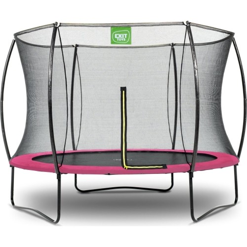 EXIT Silhouette trampoline ø244cm - pink Outdoor Round Coil spring Above ground trampoline