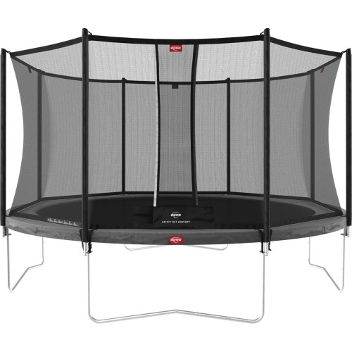 Trampolina ogrodowa BERG Favorit Regular z siatką Comfort 430 cm - szara