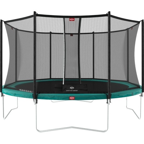 Trampolina ogorodowa BERG Favorit Regular z siatką Comfort - 330 cm, zielona