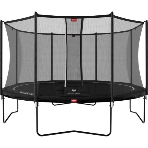 Trampolina ogrodowa BERG Favorit Regular z siatką Comfort 430 - czarna