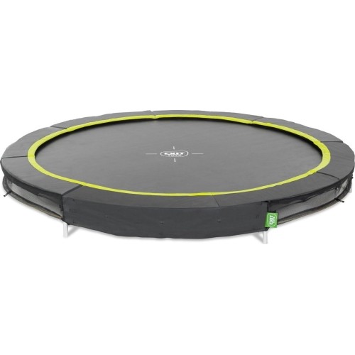 EXIT Silhouette ground sports trampoline ø244cm - black